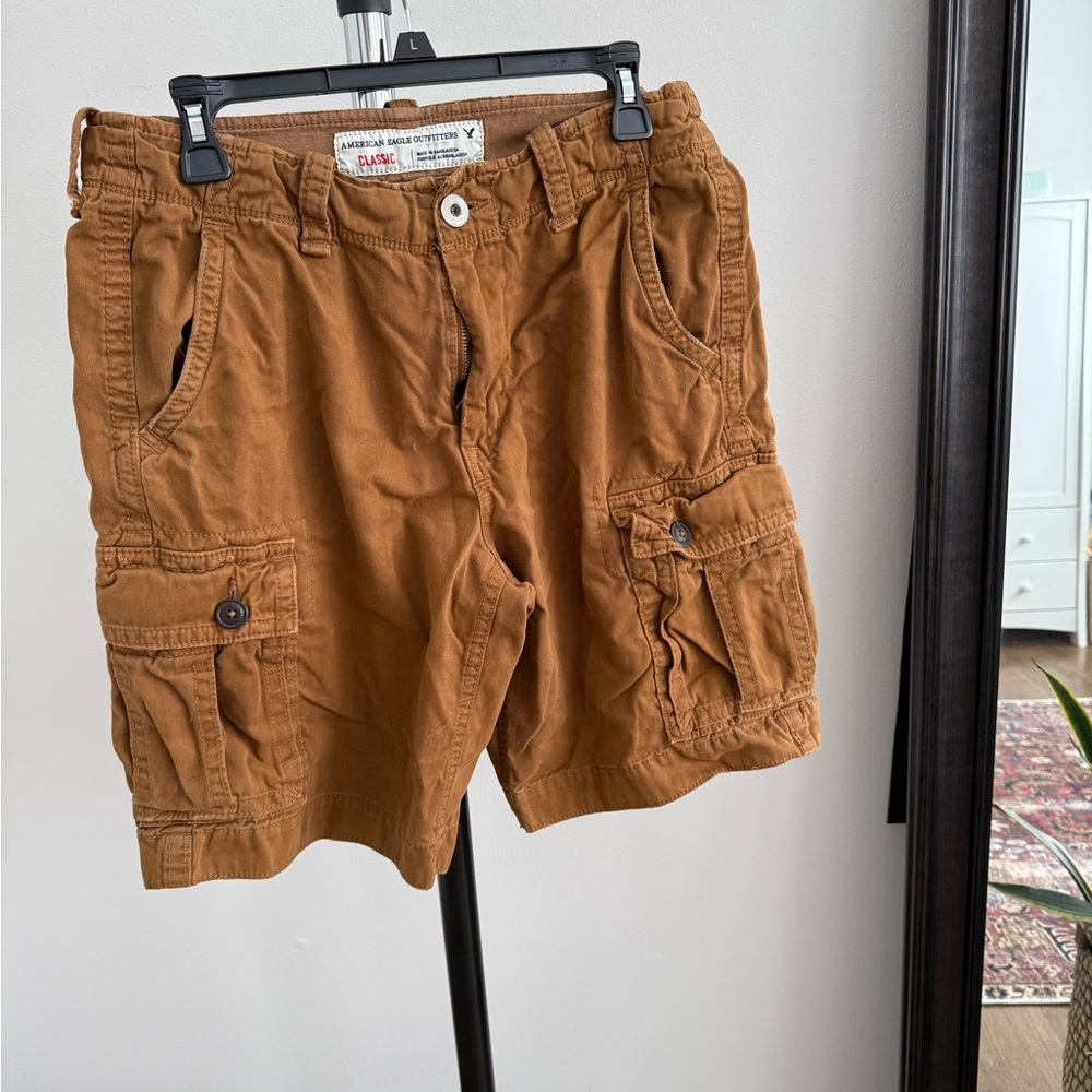 Men's Brown Cargo Shorts